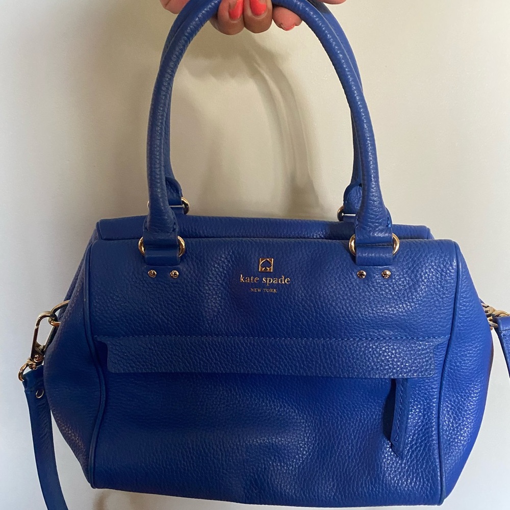 Kate spade cross body clutch blue bag purse